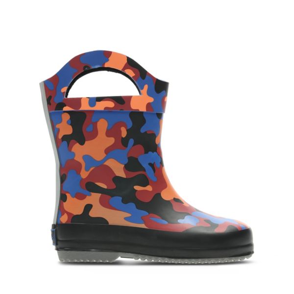 Clarks Girls Tarri Star Toddler Wellies Blue Camo | USA-6718923